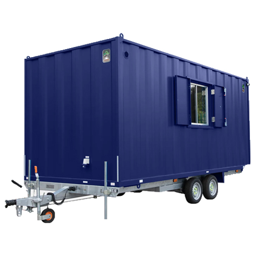 16Ft x 7Ft 6in Steel Mobile Anti-Vandal Office Cabin