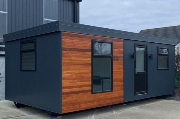 24ft x 12ft Modern Cabin | Steel Chassis with Cedar Clad Panel - Image 6